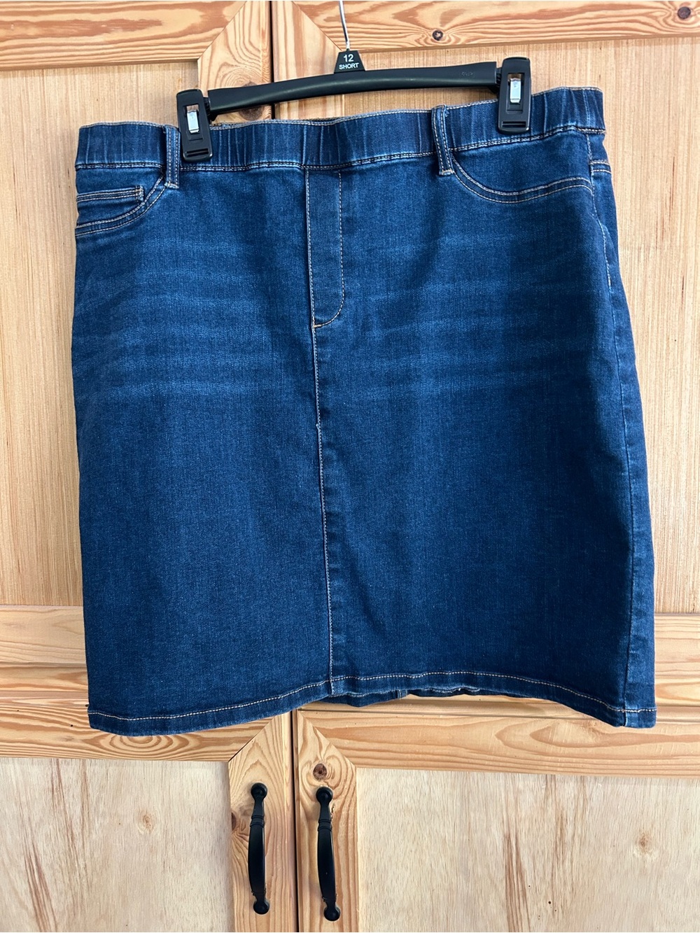 Women’s J. Jill Dark Blue Denim Skirt Sz XL